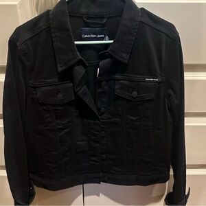 Calvin Klein Black Button-Up Jacket